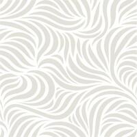 Elegant Seamless Pattern with Abstract White Curving Lines on Light Gray Background for Wallpaper Texture Design vector