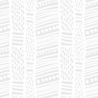 Seamless light gray and white abstract pattern with vertical stripes dots and lines modern textile design vector