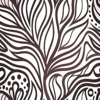 Abstract Brown and White Floral Pattern Seamless Texture Background Illustration Design vector