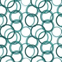 Abstract Teal Circle Pattern Seamless Design Texture vector