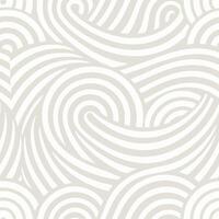 Abstract seamless pattern with swirling lines and waves design, elegant and stylish background texture in beige and white tones vector