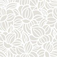 Elegant Seamless Pattern of Abstract Floral Design in Light Beige and White vector