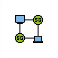 5g network icon illustration vector