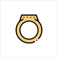 A ring icon on a white background vector