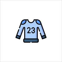 A blue jersey with the number 23 on it vector