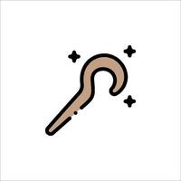 A hook icon with a star on it vector