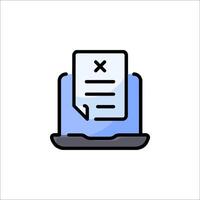 A document icon with a check mark on it vector