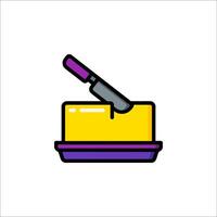 Butter knife icon illustration vector