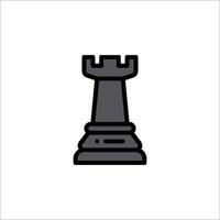 Chess piece icon isolated on white background vector