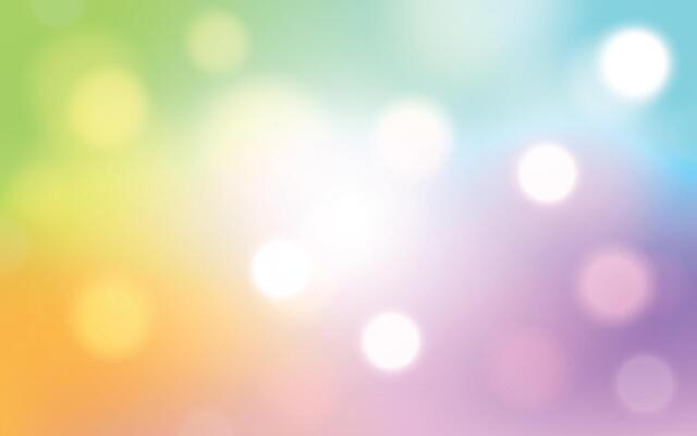Pastel Rainbow Bokeh Dream Background. Soft Blurred Lights in a Colorful Glow. Backgrounds decoration