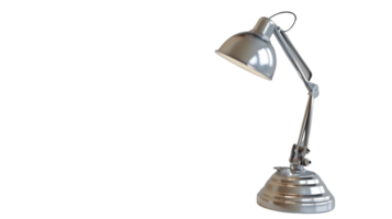 Modern Adjustable Desk Lamp with Metallic Finish for Home and Office Use png