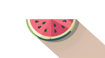 A slice of watermelon resting on a surface vibrant and refreshing for summer designs png