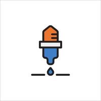 A drop of liquid is being poured into a bottle vector
