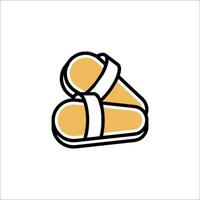 A pair of slippers with a white background vector