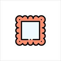 A square frame with a square frame on it vector
