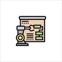 A computer with a mouse and a paper on it vector