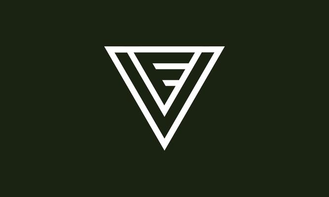 VE or EV monogram logo design