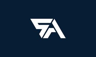 SA initial logo design vector