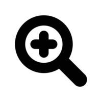 zoom in icon template illustration design vector