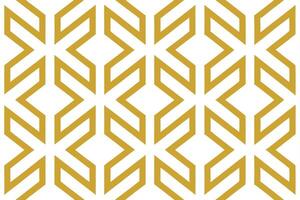 Golden Geometric Pattern on White Surface with Interlocking Hexagonal Design vector
