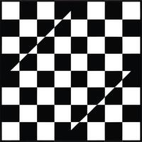 Checkered Pattern with Diagonal White Stripes, Modern Abstract Grid vector