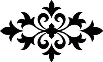 Decorative Flourish Ornament Element on White Background Design vector