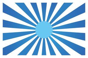 Sun Rays Blue Gradient, Burst Background, Center Circle, Illustration, White Backdrop vector