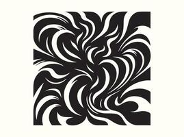 Optical Illusion Silhouette with Abstract Design vector