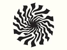 Optical Illusion Silhouette with Unique Shapes vector