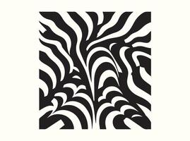 Optical Illusion Silhouette with Patterns vector