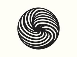 Visual Trick Optical Illusion Silhouette in a Minimalist Style vector