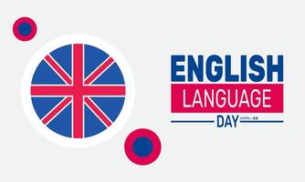 English Language Day fosters awareness about the history and global spread of English. It encourages learning and the use of the language for better communication and cultural understanding. vector