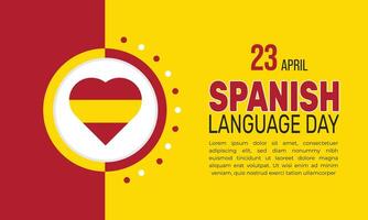 Spanish Language Day showcases the power of the Spanish language, uniting millions of people across continents and offering insights into its role in international communication and culture. vector