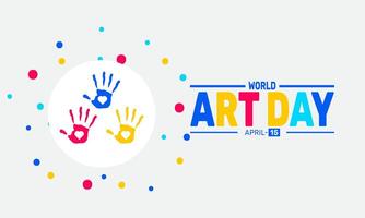 World Art Day highlights the beauty of artistic expression. Explore a wide range of artwork that celebrates diverse cultures, creativity, and the importance of art in society. vector