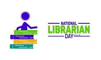 National Librarian Day features a passionate librarian surrounded by books, guiding young readers in a library with a welcoming smile and a love for learning and discovery. vector