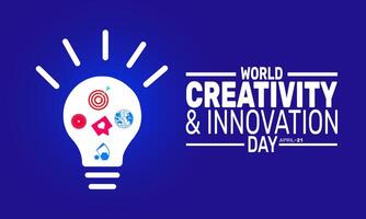 Celebrated annually, World Creativity and Innovation Day urges individuals to use creativity for positive change. It emphasizes the role of innovation in shaping the future of vector