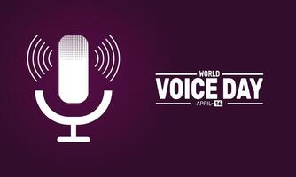 Celebrate World Voice Day by appreciating the power of the human voice. Acknowledge its importance in communication, music, and daily life. vector