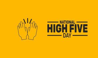 A group of coworkers exchanging high fives in an office environment, celebrating National High Five Day with enthusiasm, teamwork, and positive energy in a professional yet fun setting. vector