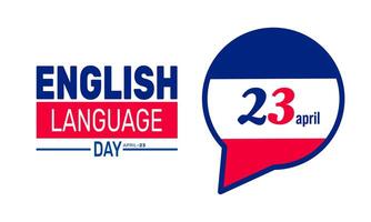 English Language Day celebrates the richness of the English language and its global significance. It encourages the learning of English to promote cross-cultural dialogue vector