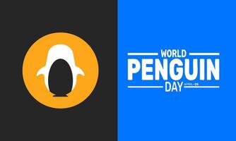 World Penguin Day celebrates the fascinating lives of penguins. Explore their social structures, migration patterns, and protection strategies. vector