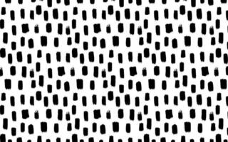 Grunge seamless banner design with short black strokes.Abstract simple wrapping paper in minimalist style. Hand drawn regular motif seamless pattern. Rough grunge thick paint lines texture. vector