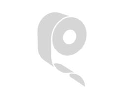 Abstract minimalist grey roll icon. Perfect for concepts of process, continuity, progress, or technology. Versatile design ideal for websites, presentations, or app interfaces. vector