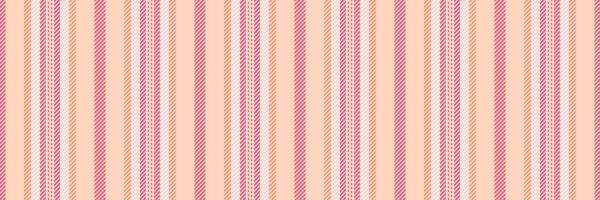 Castel pattern texture stripe, multicolored lines vertical textile. Path fabric background seamless in peach puff and red colors. vector