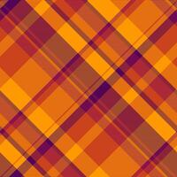 Asymmetric plaid background , neon check pattern texture. Latin textile fabric tartan seamless in bright and red colors. vector