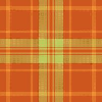 Vibrant autumnal plaid pattern in warm orange and lime green hues. Perfect for textile design, seasonal branding, or fallthemed projects. vector