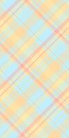 Present tartan check, unique background plaid texture. Occupation textile seamless pattern fabric in amber and light colors. vector
