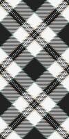 Elegant black, white, beige, and teal plaid pattern. Perfect for textile design, apparel, or website backgrounds. vector
