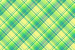 Vibrant diagonal plaid pattern in pastel greens and yellows. Perfect for textile design, spring themes, or cheerful backgrounds. vector