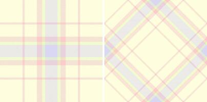 Pastel plaid patterns, perfect for textile designs, branding, or website backgrounds. Soft, delicate colors evoke feelings of serenity and gentleness. vector