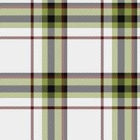 Elegant plaid pattern in muted greens, browns, and white. Perfect for textile design, backgrounds, or wrapping paper. The subtle color palette conveys sophistication and timelessness. vector